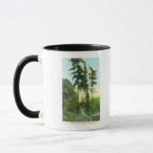 Mug Vue de l'allée au parc Woodland (Gauche)