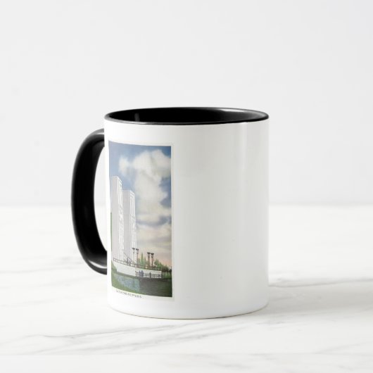 Mug Vue de l'atterrissage et des pylônes (Devant gauche)