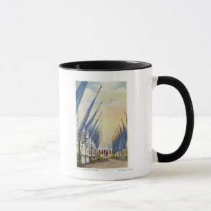 Mug Vue de l'avenue de Flags, l'Exposition universelle