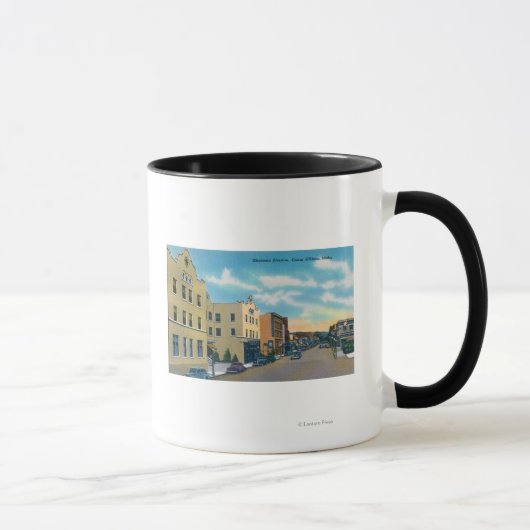 Mug Vue de l'avenue Sherman Coeur d'Alene, ID (Droite)