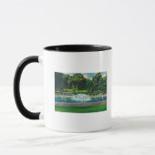 Mug Vue de l'étang de grenouille commun de Boston (Gauche)