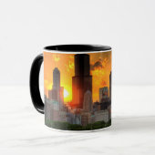 Mug Vue de l'horizon de Chicago d'Adler (Devant gauche)