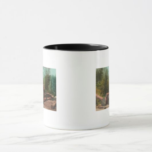 Mug Vue de Lumberjacks, Scène de journalisationSterlin (Centre)