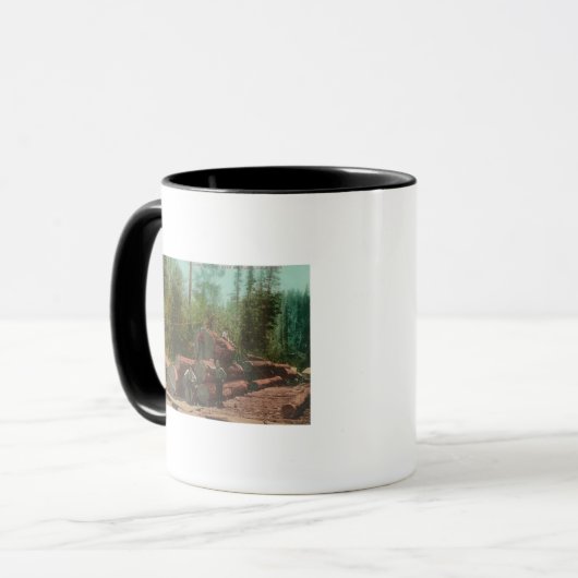 Mug Vue de Lumberjacks, Scène de journalisationSterlin (Devant gauche)