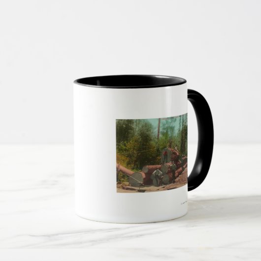 Mug Vue de Lumberjacks, Scène de journalisationSterlin (Devant droit)