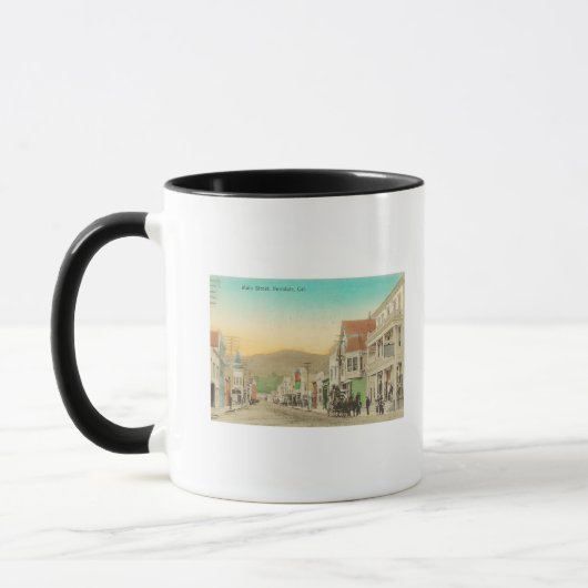 Mug Vue de Main Street, Chariot Carrie (Gauche)