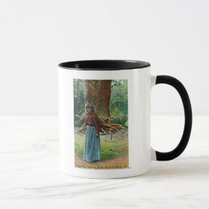 Mug Vue de Marie des indigènes Yosemites portant