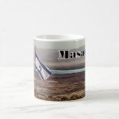 Mug Vue de Masada avec drapeau (Centre)