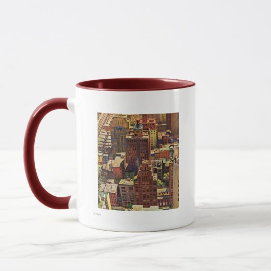 Mug Vue de New York par John Falter (Gauche)