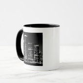 Mug Vue de nuit du paysage urbain célèbre de Chicago (Devant gauche)