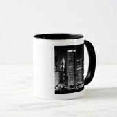 Mug Vue de nuit du paysage urbain célèbre de Chicago (Devant droit)