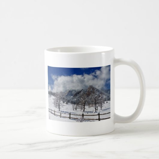 Mug Vue de paysage de Boulder le Colorado Flatirons (Droite)