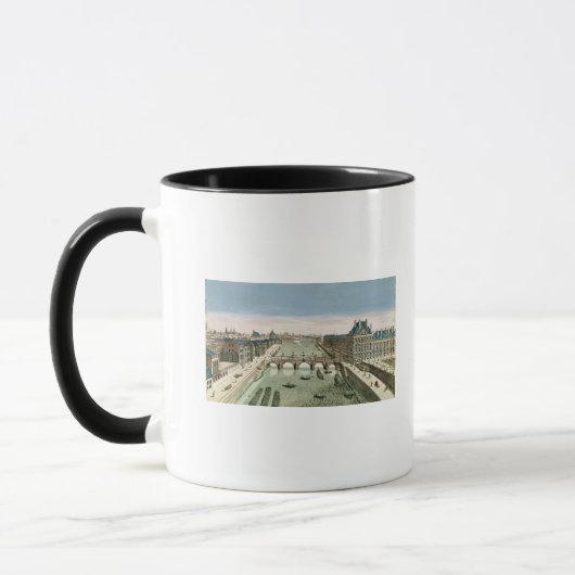 Mug Vue de perspective de Paris du Pont royal (Gauche)