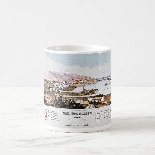 Mug Vue de San Francisco, 1849 (Centre)