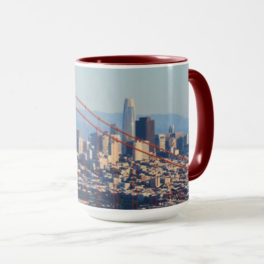 Mug Vue de San Francisco par Golden Gate Bridge (Devant droit)