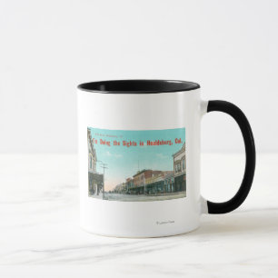 Mug Vue de StreetHealdsburg occidental, CA
