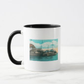 Mug Vue de trois destroyers torpilles à quai (Gauche)