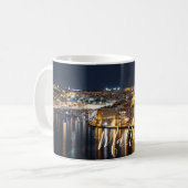 Mug Vue de Trois villes à Malte la nuit (Devant gauche)