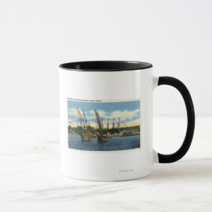 Mug Vue de vieux naufrages dans le port