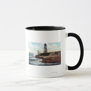Mug Vue d'entraînement de falaise du moteur de vague
