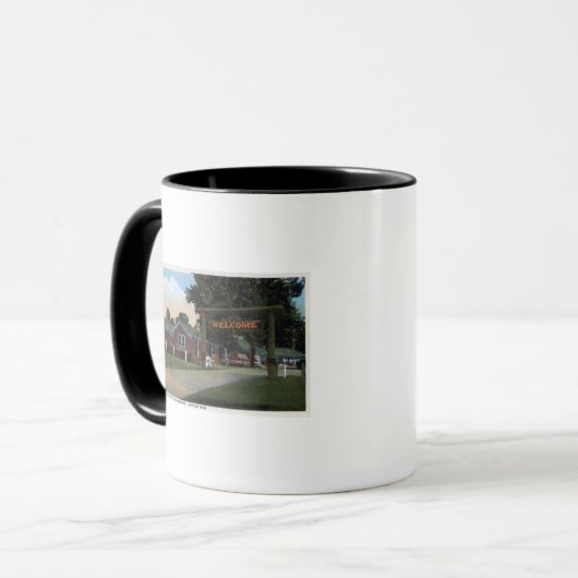 Mug Vue d'entrée du parc touristique (Devant gauche)