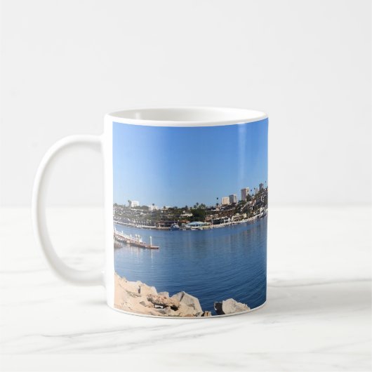 Mug Vue depuis le Wedge, Newport Beach, Californie (Gauche)