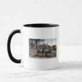 Mug Vue des ânes transportant de l'eauBisbee, AZ (Gauche)