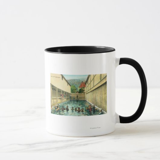 Mug Vue des baigneurs dans les bains (Droite)