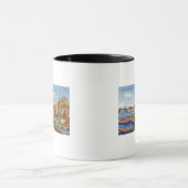 Mug Vue des bateaux dans le port (Centre)