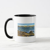 Mug Vue des bateaux de pêche de York Beach (Gauche)