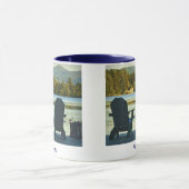Mug Vue des chaises d'Adirondack dans l'Adirondacks, (Centre)