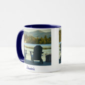 Mug Vue des chaises d'Adirondack dans l'Adirondacks, (Devant gauche)