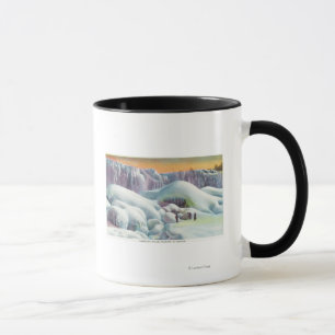 Mug Vue des chutes américaines en hiver