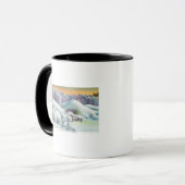 Mug Vue des chutes américaines en hiver (Devant gauche)