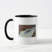 Mug Vue des chutes du bol de pompage du Saumon (Gauche)