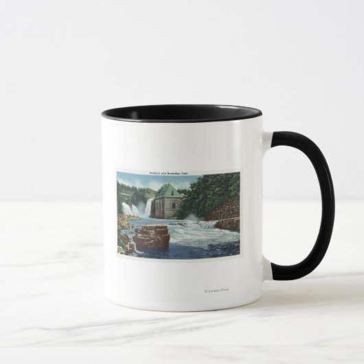 Mug Vue des chutes Rainbow et Horseshoe (Droite)