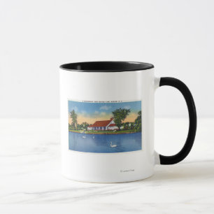 Mug Vue des cygnes du parc Hoopes sur le lac