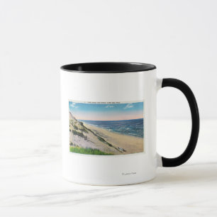 Mug Vue des dunes de sable et de la plage