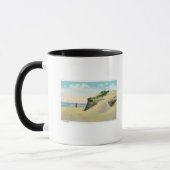 Mug Vue des dunes de sable typiques de la Nouvelle-Ang (Gauche)