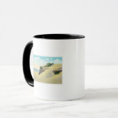 Mug Vue des dunes de sable typiques de la Nouvelle-Ang (Devant gauche)