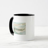 Mug Vue des grimpeurs de sentiers d'hiver (Devant gauche)