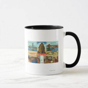 Mug Vue des ponts, scènes intérieures d'hôtel Shaw