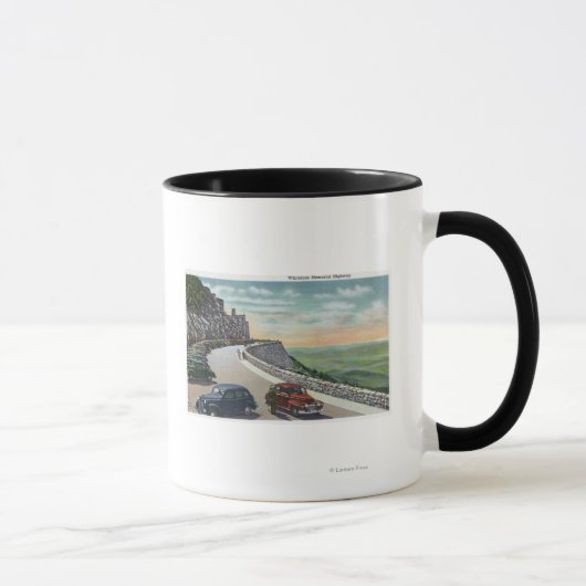 Mug Vue des vieilles voitures sur Whiteface Memorial H (Droite)