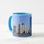 Mug Vue d'horizon de Miami (Devant gauche)