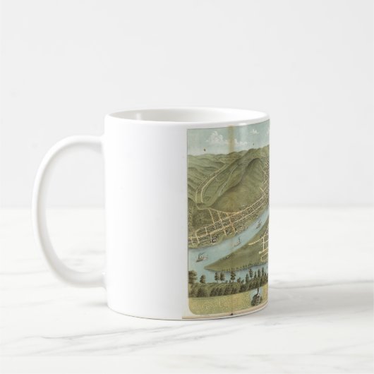 Mug Vue d'oeil d'oiseau roulant la Virginie (Gauche)