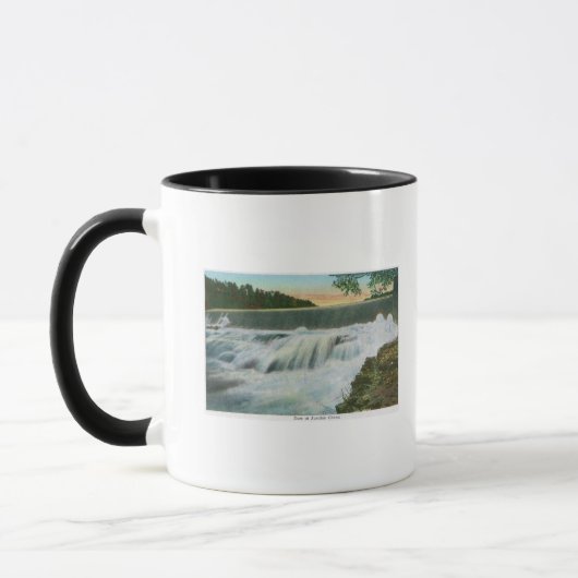 Mug Vue du barrage d'Ausable Chasm (Gauche)