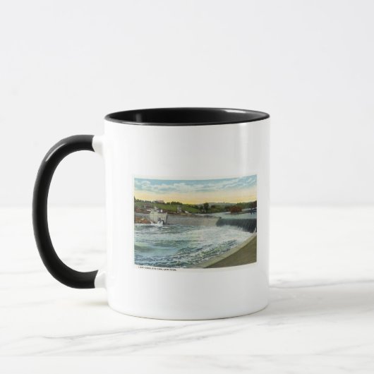 Mug Vue du barrage Libby-Dingleys (Gauche)