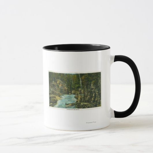 Mug Vue du bateau à la recherche des rapides (Droite)