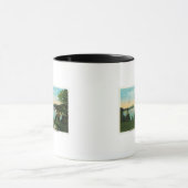 Mug Vue du bateau de Boston entrant dans les Narrows (Centre)