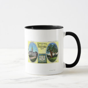 Mug Vue du bloc Capitol et de l'arbre de chêne